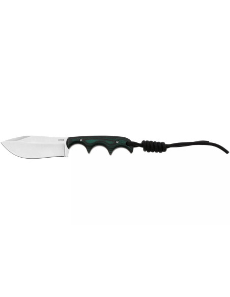 CRKT Minimalist Nessmuk 2376.CR coltello 7,3 cm lama verde micarta manico + fodero