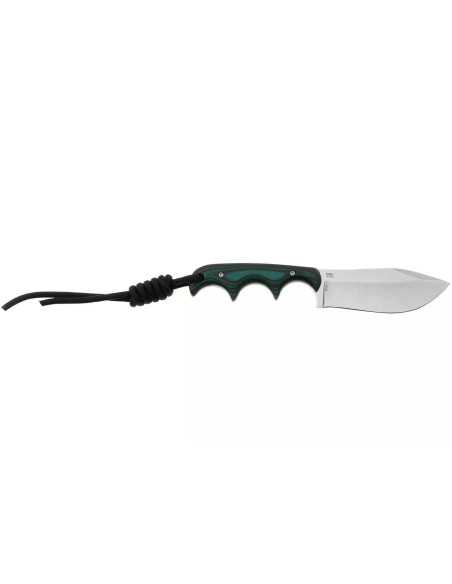 CRKT Minimalist Nessmuk 2376.CR kniv 7,3 cm klinge grønt micarta håndtag + skede