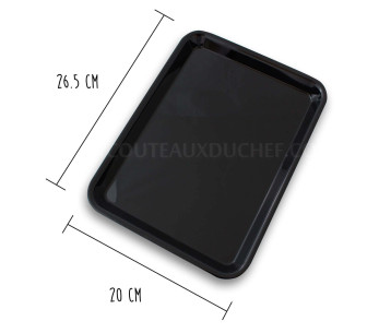 Bandeja de presentación profesional en Altuglas® negro - 20x26,5cm 1/5