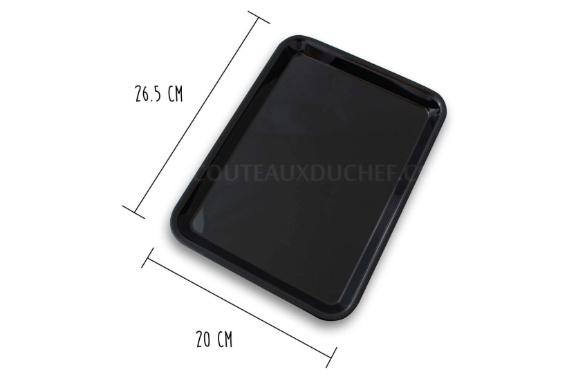 Professional presentation tray in black Altuglas® - 20x26.5cm 1/5