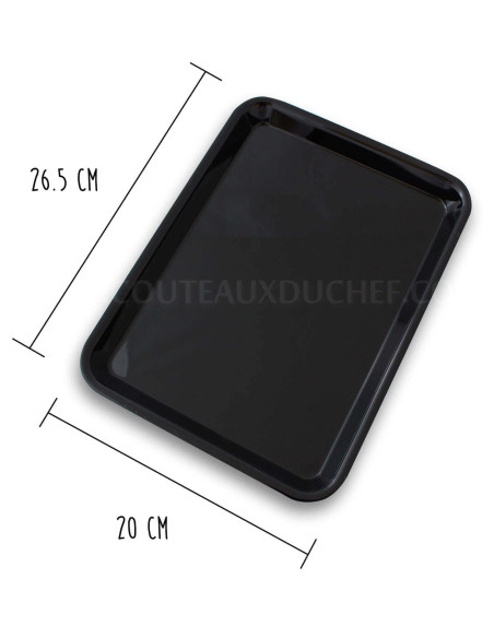 Professional presentation tray in black Altuglas® - 20x26.5cm 1/5