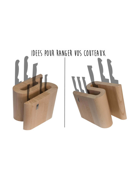 Artelegno Grand Prix S tomt block för 10 köksknivar