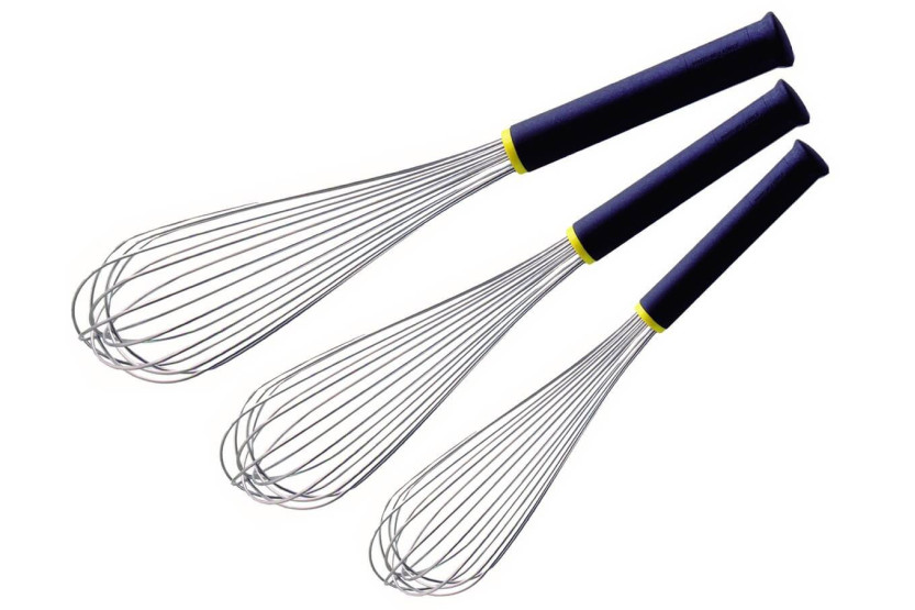 Conjunto de 3 chicotes profissionais Matfer FMC com cabo Exoglass® preto