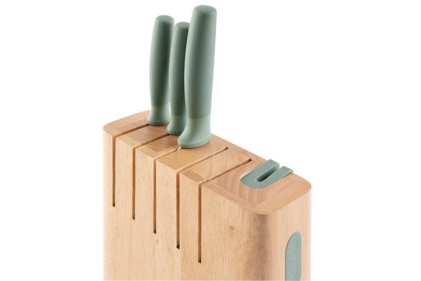 Berghoff Forest 5-knife block with chisel and integrated sharpener
