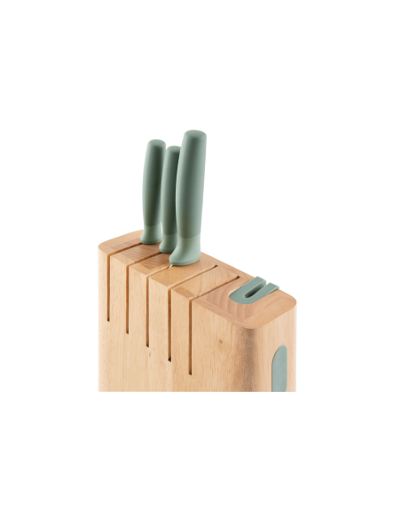 Berghoff Forest 5-knife block with chisel and integrated sharpener