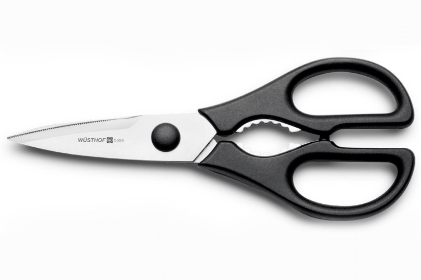 Block of 9 Wusthof Classic forged knives, anthracite color