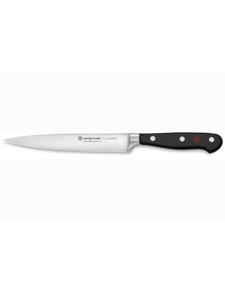 Block of 9 Wusthof Classic forged knives, anthracite color