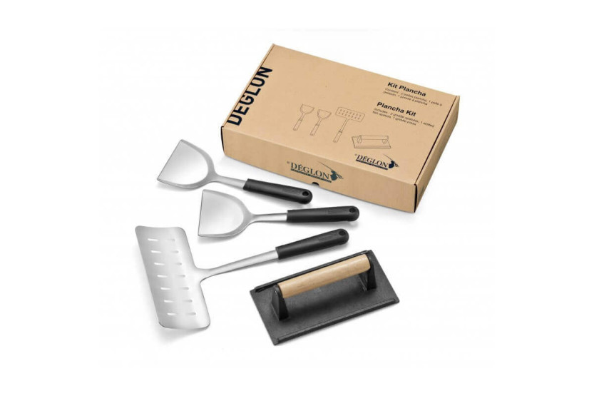 Kit especial de plancha Deglon con 4 utensilios