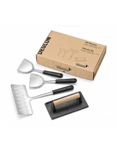 Kit 4 ustensiles pour plancha Deglon