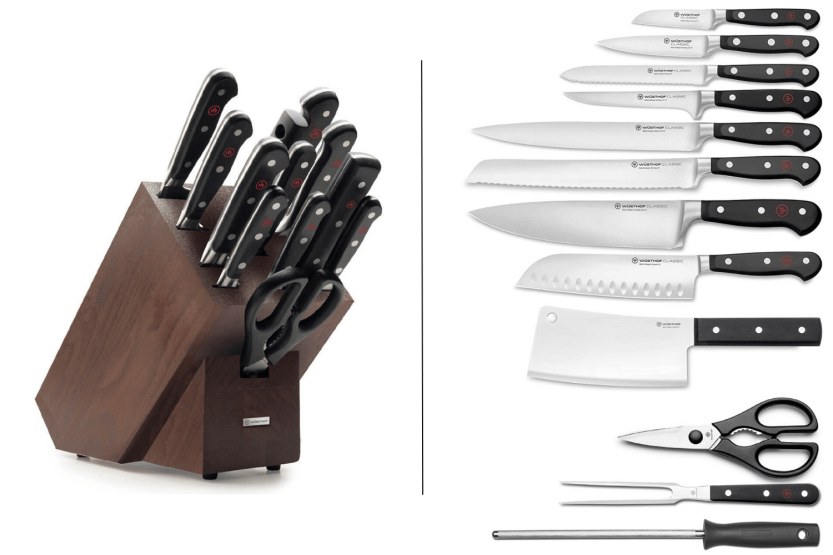 Wusthof Classic black block - 12 forged pieces