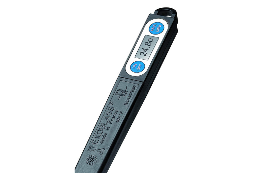 Matfer Exoglass® red thermometer spatula -20° to +200°C