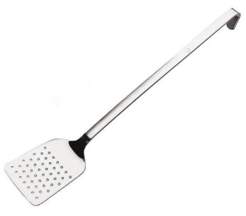 Spatola professionale traforata Matfer in acciaio inox 18/10 da 50 cm sistema monopezzo