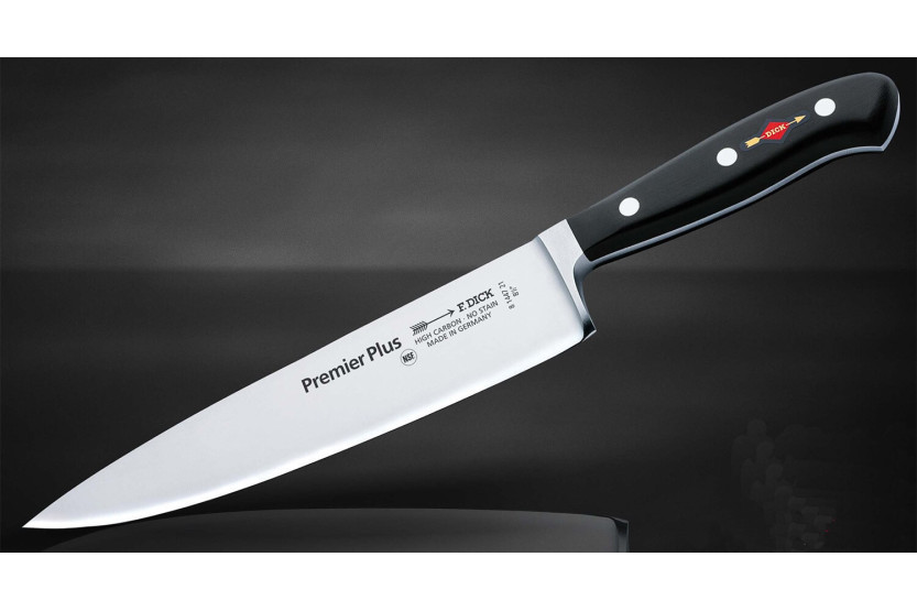 Treblokk med 6 smidde kniver + 3 tilbehør DICK Premier Plus
