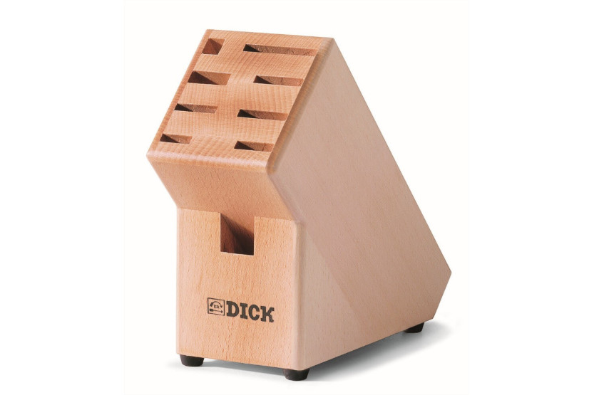 Bloco de madeira com 6 facas forjadas + 3 acessórios DICK Premier Plus