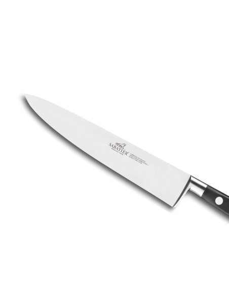 SABATIER Idéal 5-knivblokk 100 % smidd ask i rustfritt stål