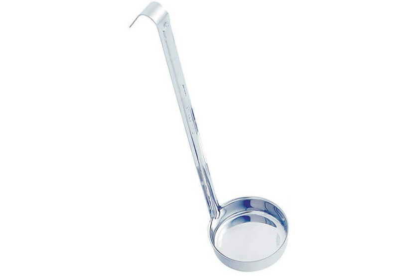Schöpfkelle mit flachem Boden 23cl Edelstahl 18/10 Monoblock professionell 36cm