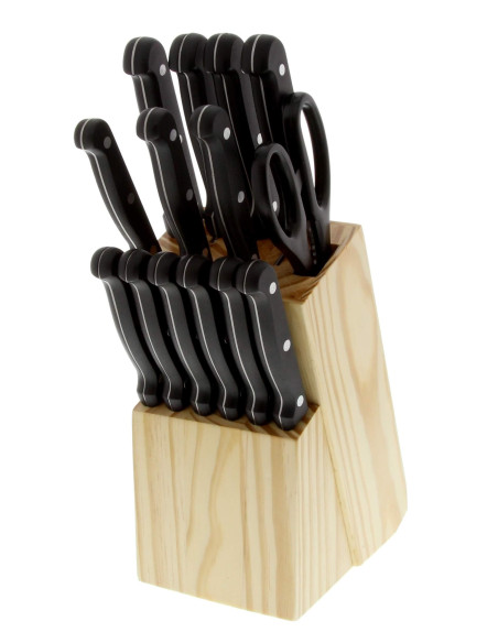 Holzblock 17-teilig Pradel Excellence Macao genietete Griffe