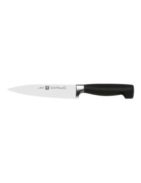 Bloco de facas em madeira natural com 8 peças Lâminas forjadas Zwilling Four Star