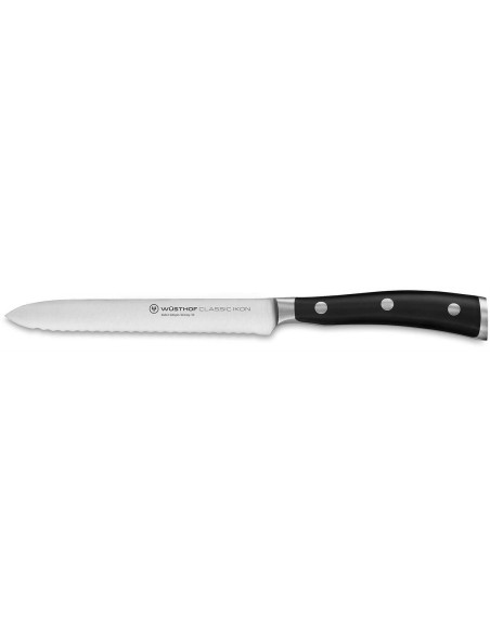 Førsteklasses magnetisk blok med 6 smedede Wusthof Classic Ikon-knive