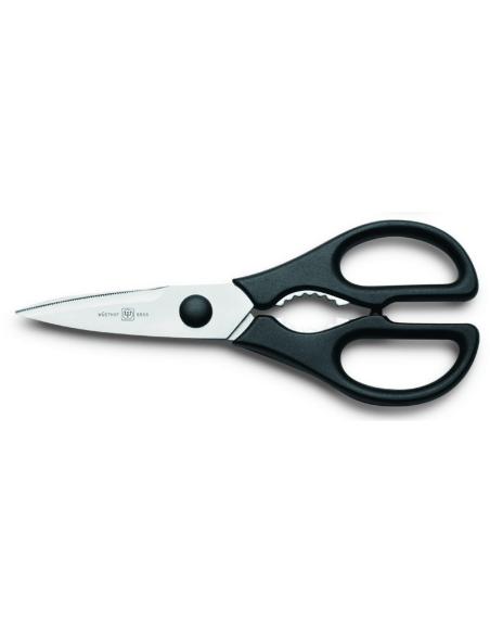 Wusthof Classic 7-piece black kitchen block - 5 knives + 1 gun and a pair of scissors