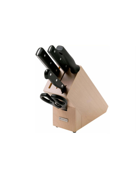 Wüsthof Gourmet 5-piece block - 3 knives + 1 gun and a pair of scissors