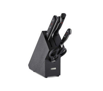 Bloque de cocina forjado de 4 piezas Wusthof Classic - 3 cuchillos + 1 pistola y un par de tijeras 2