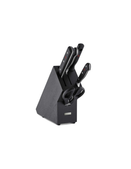 Blocco da cucina forgiato Wusthof Classic 4 pezzi - 3 coltelli + 1 pistola e un paio di forbici