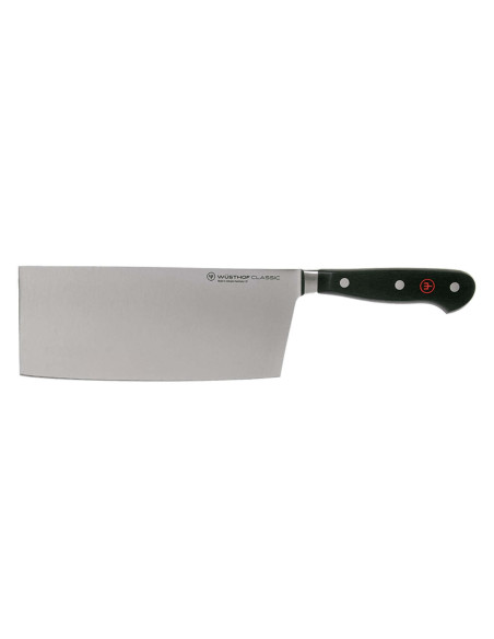 Bloco de cozinha forjado Wusthof Classic 4 peças - 3 facas + 1 pistola e uma tesoura