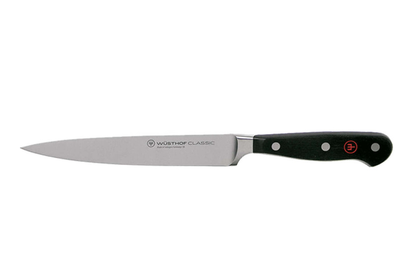 Blocco da cucina forgiato Wusthof Classic 4 pezzi - 3 coltelli + 1 pistola e un paio di forbici
