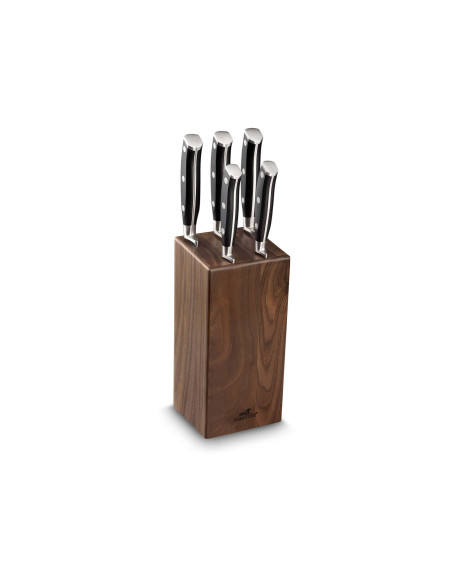 SABATIER International Ysis bloque de nogal 5 cuchillos de cocina