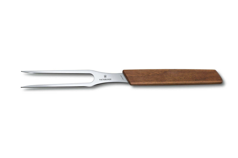 Bloco de 6 facas de cozinha Victorinox Swiss Modern com cabos de nogueira