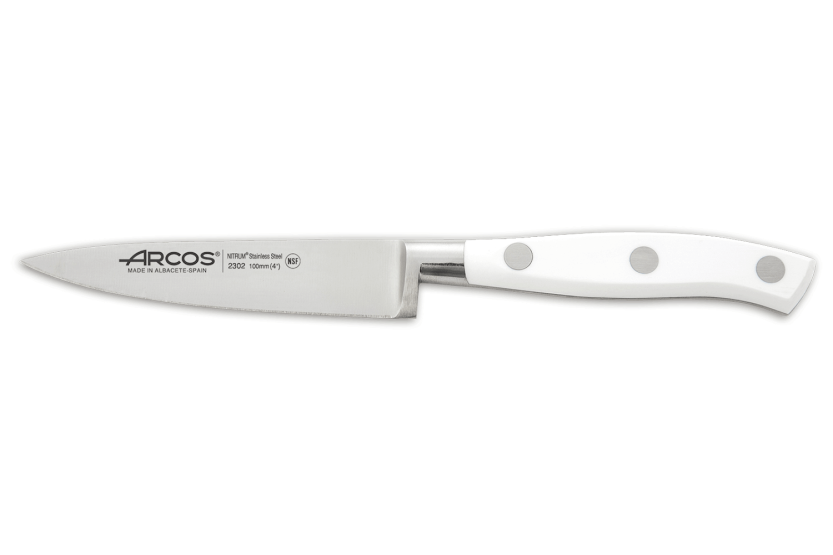 Arcos Riviera Blocco design bianco 4 coltelli + forbici
