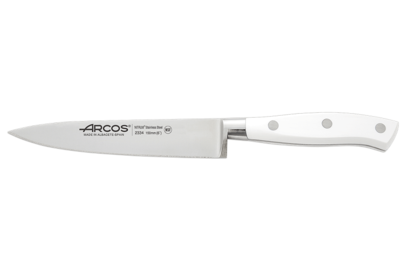 Arcos Riviera Hvid designblok 4 knive + saks