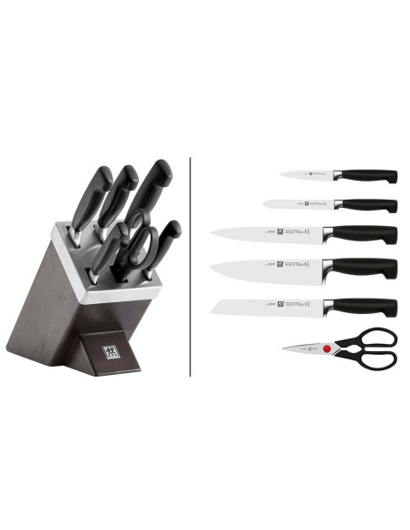 6-delat Zwilling Four Star SharpBlock självvässande block