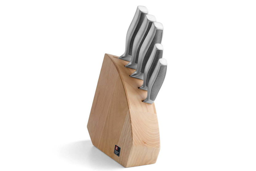 Bloque de 5 cuchillos de cocina Richardson Sense de acero inoxidable