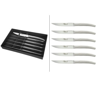Estuche de 6 cuchillos de mesa forjados de una pieza Le Thiers Goyon-Chazeau