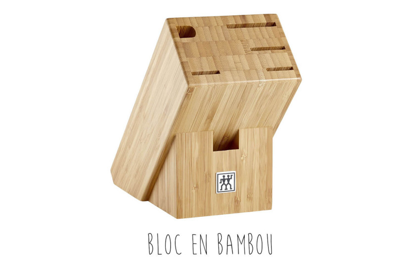 Zwilling Professionnal S 7-piece bamboo knife block with forged blades