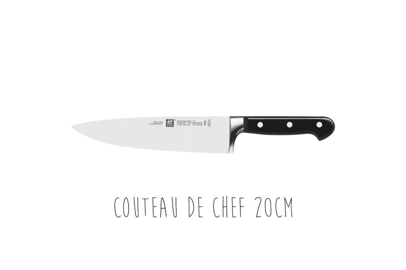 Zwilling Professionnal S 7-piece bamboo knife block with forged blades