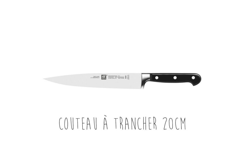 Taco de cuchillos de madera de haya de 7 piezas Zwilling Professionnal S hojas forjadas