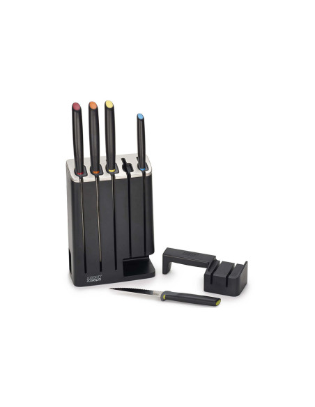 Bloque de 5 cuchillos Joseph Joseph Elevate con afilador extraíble