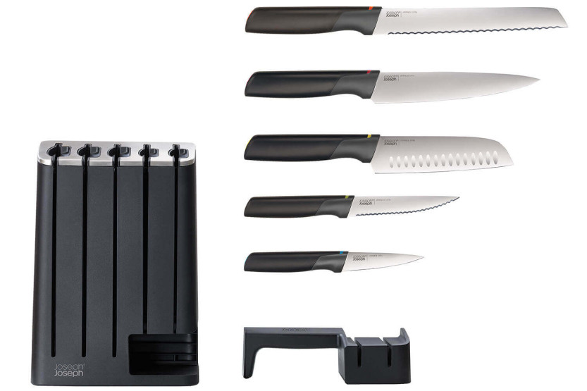 Bloque de 5 cuchillos Joseph Joseph Elevate con afilador extraíble