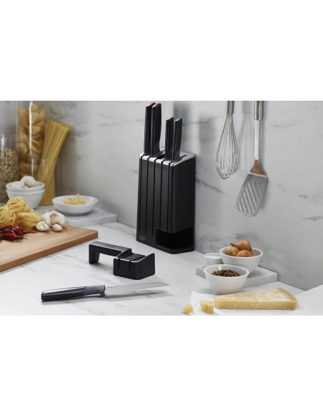 Bloque de 5 cuchillos Joseph Joseph Elevate con afilador extraíble