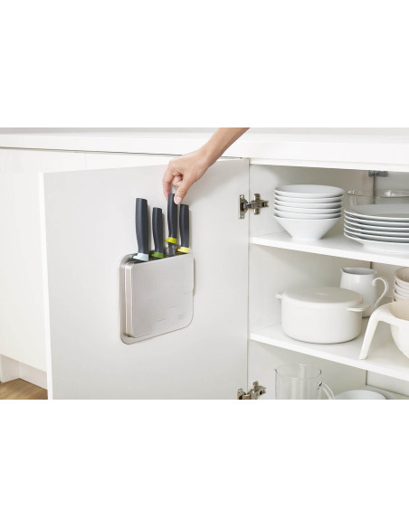 Sett med 4 Joseph Joseph Elevate-kniver med oppbevaringsetui