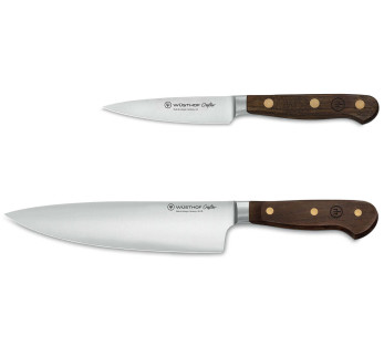 Ceppo di coltelli forgiati Wüsthof Crafter design a 2 pezzi in quercia, acero e faggio 2