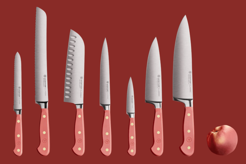 Bloque de 7 cuchillos forjados Wusthof Classic Colour Coral Peach