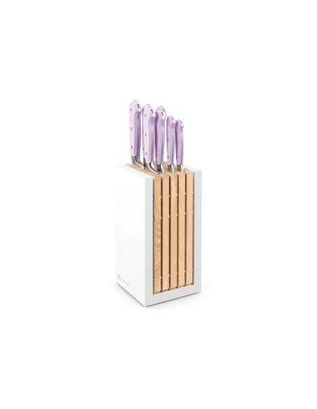 Bloco de 7 facas forjadas Wusthof Classic Colour Purple Yam