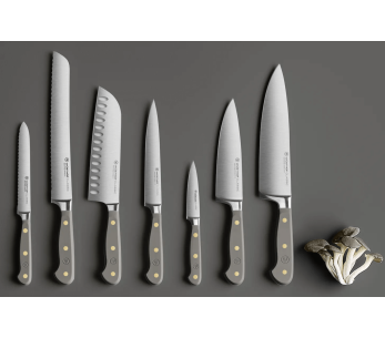 Bloque de 7 cuchillos forjados Wusthof Classic Colour Velvet Oyster 2