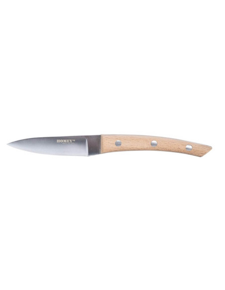 Bloque de 5 cuchillos de cocina Homey's Bokträ con mango de madera de haya