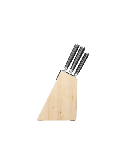 Kitchen Aid Gourmet Blocco 5 coltelli in legno di betulla