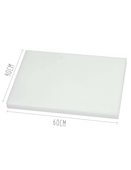 HD500 tjock vit polyeten skärbräda 60x40cm